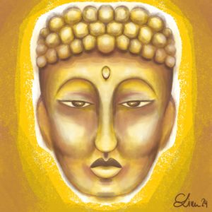 Illustration Buddha - Raphaela Simon 2024